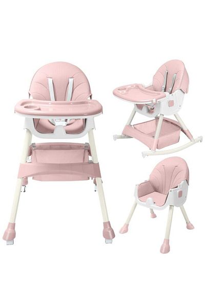 Smart Vibe Scaun de masă pliabil 4 în 1 KinderVibe™ 6 luni+, multifuncțional și stabil, detașabil și lavabil
