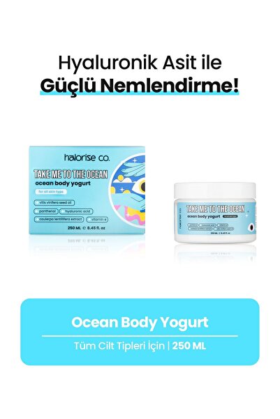 Halorise co. Kuru Ciltler için Mango ve Okyanus Kokulu Yoğun Nemlendirici ve Onarıcı El ve Vücut Bakım Seti