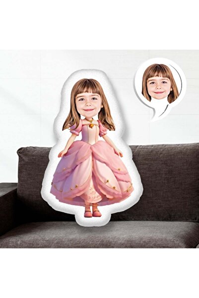 EJOYA Kişiye Özel Fotoğraflı Güzel Prenses Yastık 115454 30 cm