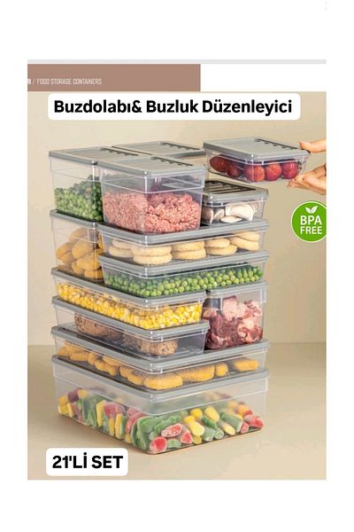 VZN Refrigerator Organizer Set Fridge Organizer Storage Container Diffuse Compatible Storage Container