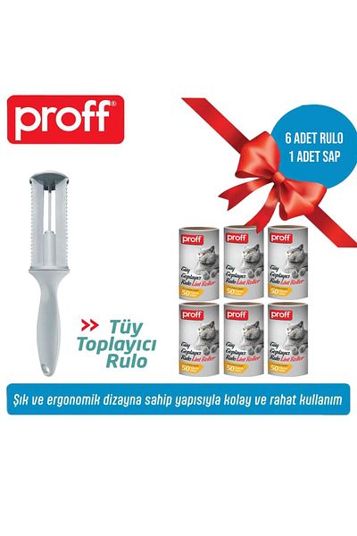 Proff Lint Collector 6 Spare Roll Apparatus (6X50 = 300 Sheets)