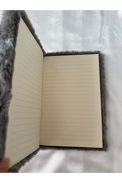 PARLAK EVREN دفتر ملاحظات من القطيفة مع صورة قطة