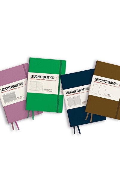 Leuchtturm1917 2025 Colors Orta Boy (A5), Sert Kapak, 251 Sayfa, Kareli Defter Deep Sea 372191