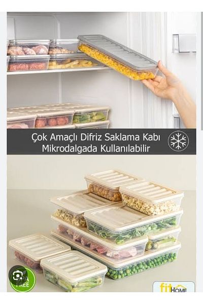 VZN Refrigerator Organizer Set Fridge Organizer Storage Container Diffuse Compatible Storage Container