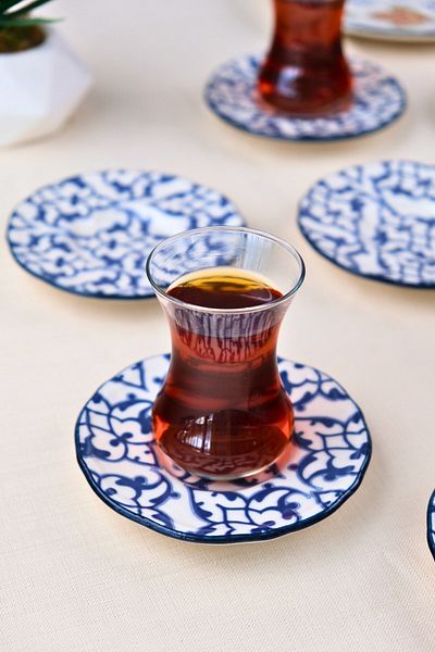 tabakevi طقم صحون شاي بورسلين ميا من تاباك هاوس 12 سم 6 قطع FLY6ÇTPRS1210