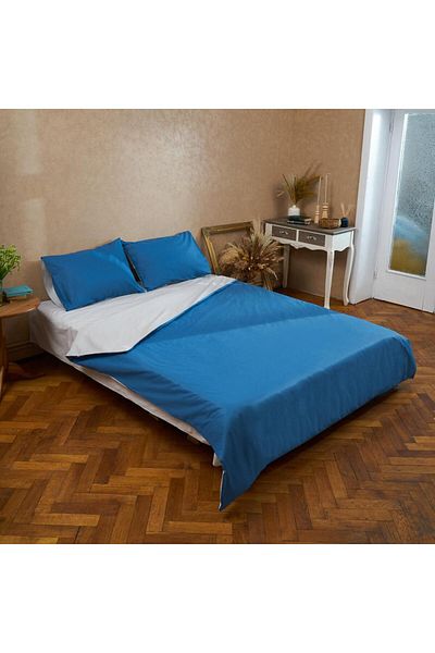 Heinner Double bed linen, 100% cotton, Density 144TC, Blue