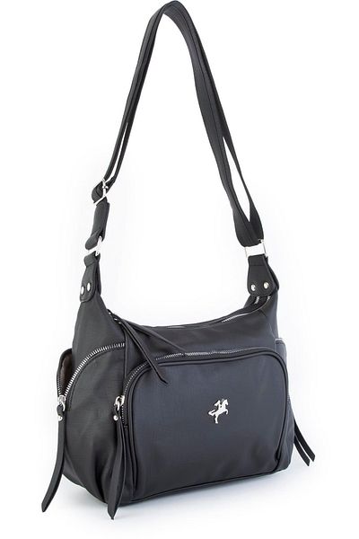 Nas Bag Geantă de damă - neagră lavabilă (26x21x15 cm)
