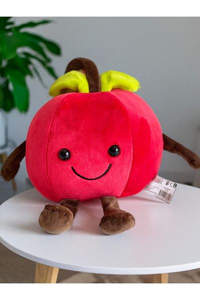 PoppyPlays Red Apple Plush Toy - Apple in the Little Red Riding Hood Story
