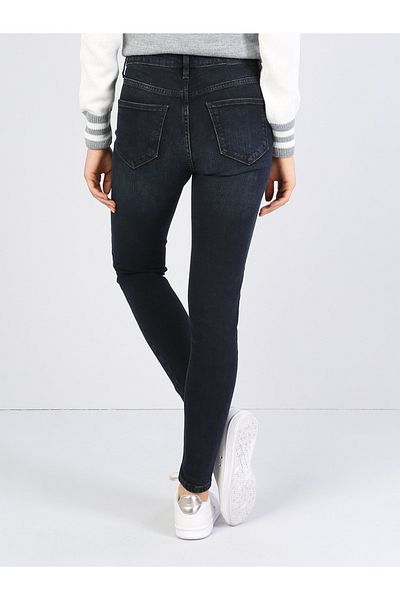 Colin's Pantaloni de damă Indigo Jean, cu talie înaltă, cu picioare înguste