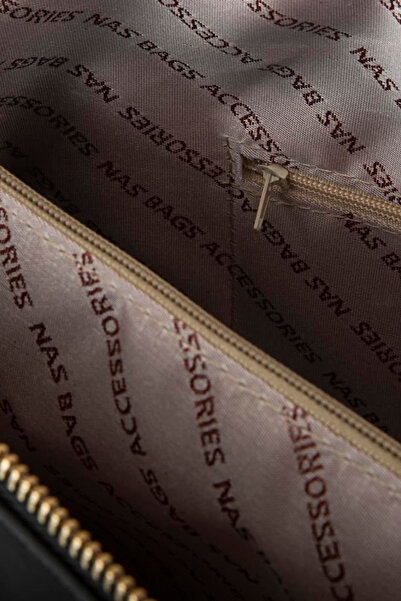 Nas Bag Extra Large Shoulder Bag - Black Buzzy (En 44 Cm, Boy 32 cm)