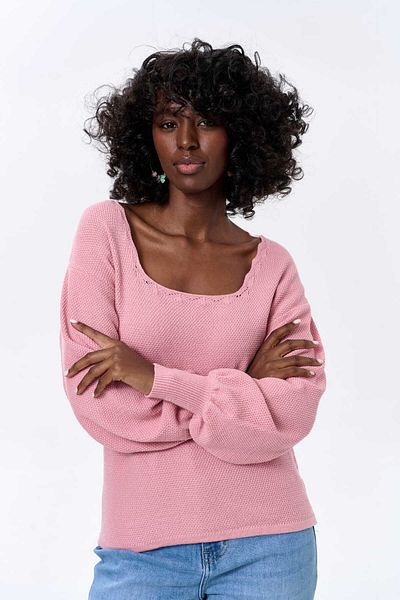 Blue Shadow Women's Turan Sweater Powder Pink