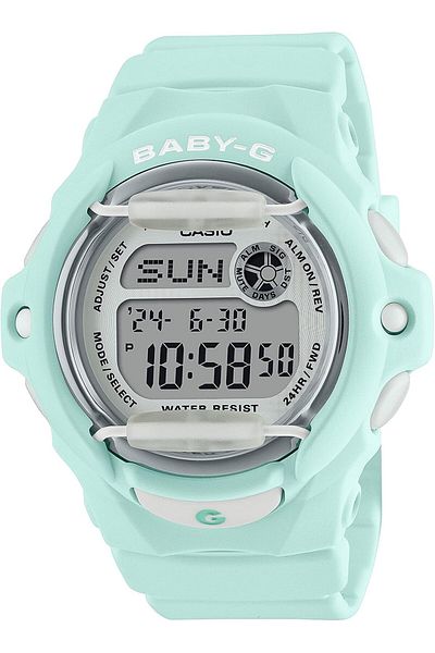 Casio Baby-g Unisex Digital Sports Watch, Rubber Strap - Bg-169u-3dr, Turquoise