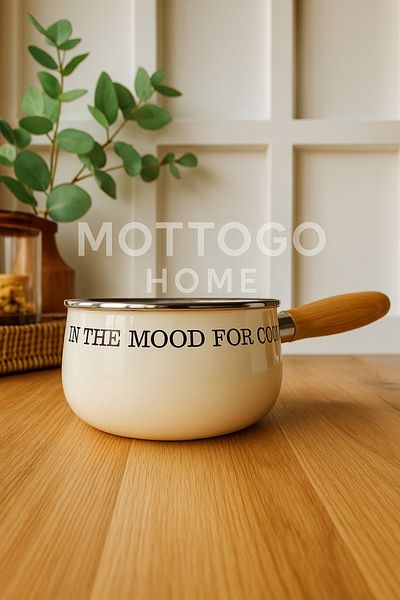 Mottogo Enamel Sauce - 14cm Milk Pot