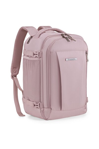zagatto Rucsac calatorie, Roz, Bagaj de mana cabina avion, 40x20x25 cm, Wizz Air/ Ryanair, 10kg, ZG927