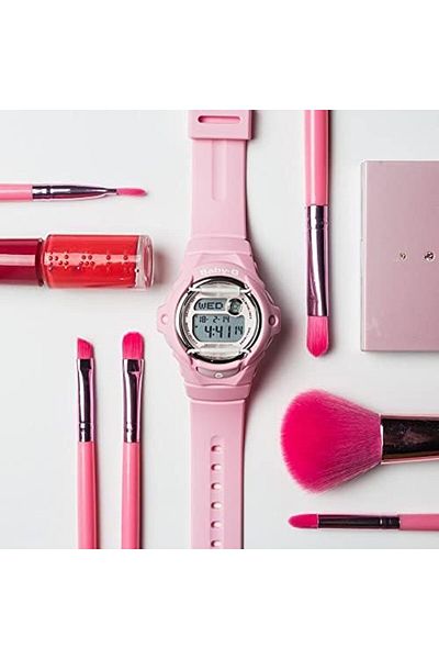 Casio Baby-g Bg169m-4dr Women's Digital Watch, Pink Resin Strap, Shock Resistant