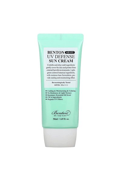 Benton Air Fit Uv Defense - Spf50 Pa 50ml Vegan Cica Sunscreen