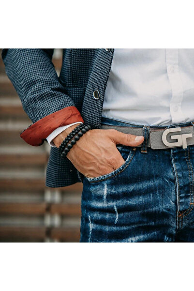 GT Collection Pánský náramek GT Collection s dvojitými korálky a energetickými kameny ČERNÉHO ONYXU, univerzální velikost a nastavitelná šňůrka