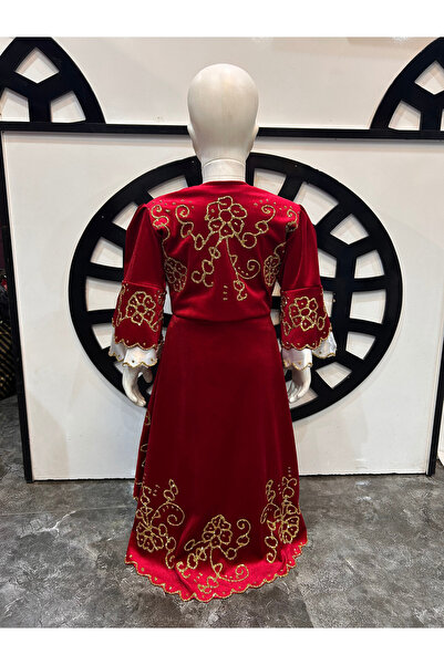 kına home Çocuk Bindallı Kaftan Kına Elbisesi