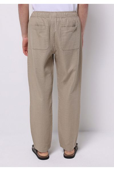Colin's Regular Fit Mid Waist Long Leg Men's Beige Trousers