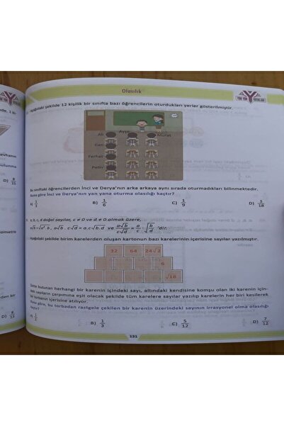 YOK YOK YAYINLARI 8.sınıf Matematik Soru Bankası Bigplus 8b