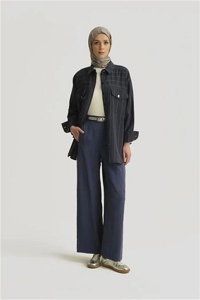 Armine Modal Palazzo Trousers 25Y2814 Indigo