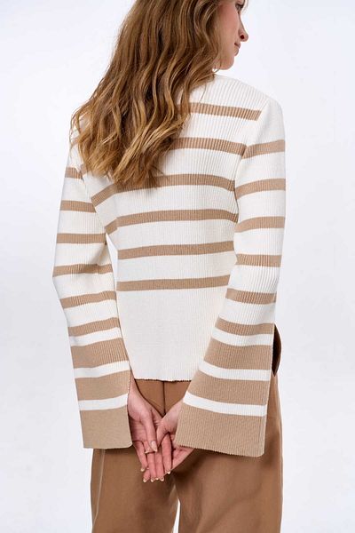 Blue Shadow Taya Women's Sweater Ecru / Beige