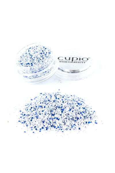 Cupio Paiete cu sclipici - Alb Albastru