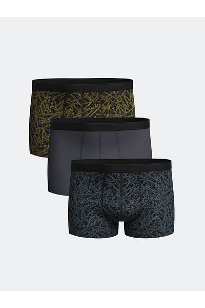 LC Waikiki Standard Fit Cotton Flexible Ανδρικό Boxer 3 τεμαχίων