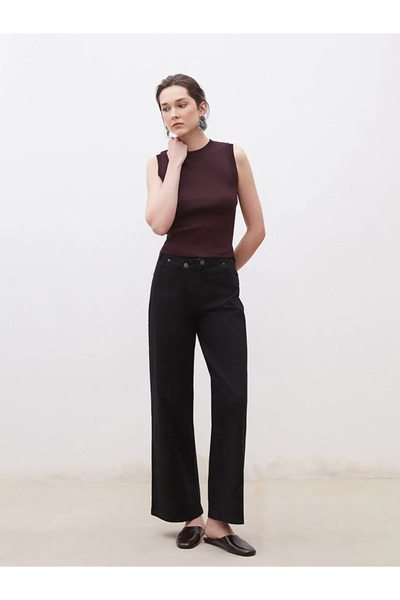 LC Waikiki Soulife black wideleg women's jean pants