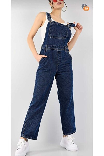 MissPul Women's Premium Quality Denim Salopet Jumpsuit