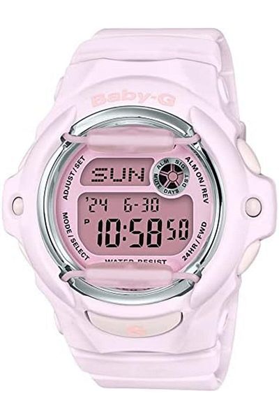 Casio Baby-g Bg169m-4dr Women's Digital Watch, Pink Resin Strap, Shock Resistant