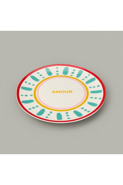 Evidea Kitchen Amour Pasta Plate - Colorful - 19 cm