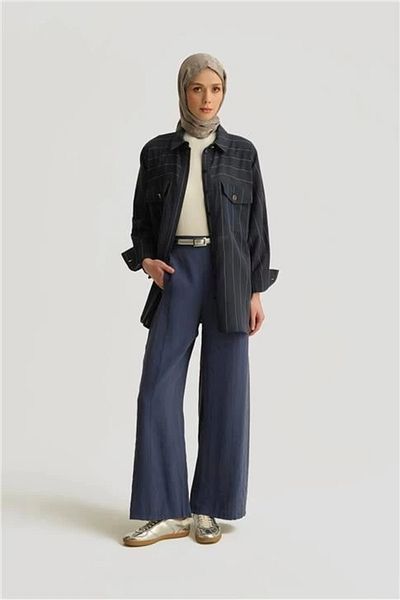 Armine Modal Palazzo Trousers 25Y2814 Indigo