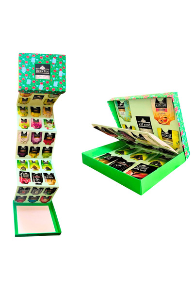 Beta Tea Özel Akordeon Kutu 28 Çeşit Poşet Çay – Karışık Bitki Çayı, Yeşil, Form, Meyve Çayları Vs