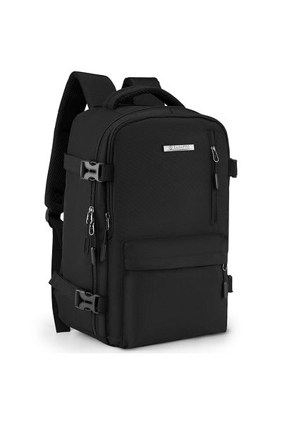 zagatto Cabin Backpack ®, Black, 15l, 40x20x15 Cm, Ryanair/wizz Air, Waterproof, Zg950