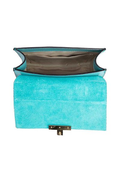 Toro Nero Women's Turquoise Genuine Leather Bag Ella
