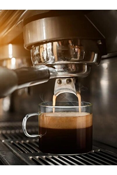 ALBETTO Espresso Cup Set of 6 Cups and Bamboo Coasters Set of 6