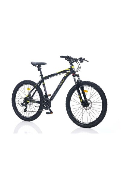 Corelli FELİX 1.0 ERKEK DAĞ BİSİKLETİ 406H HD 26 JANT 21 VİTES SİYAH SARI GRİ