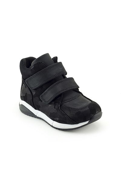 mnpc Boy's Black Leather Orthopedic Supported Παιδικές Μπότες