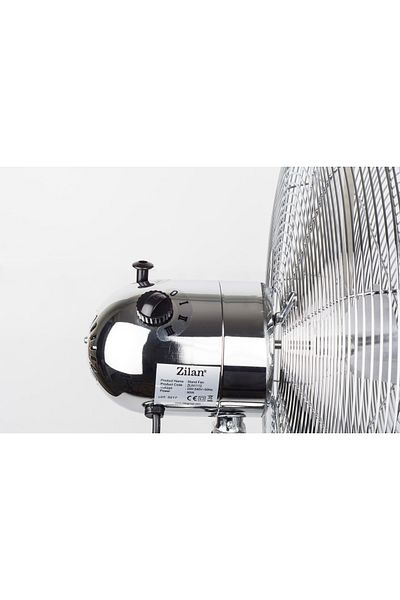 Zilan Home Stainless steel fan with foot ZİLAN ZLN1112, Power 50 W, with 3 speed levels, Adjustable height