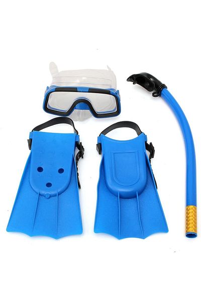 rexa Junior Children Snorkeling Set Snorkel Mask Goggles Flippers Scuba Swimming Diving Kids Set