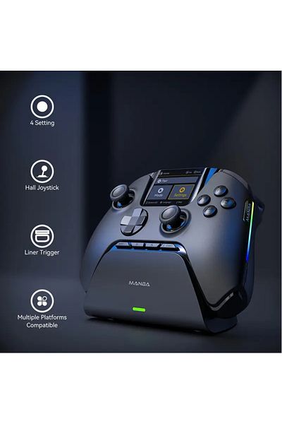 Man Interactive Wireless Game Controller (No Gimbal)4 iOS/PC/Android/Deck,Hall Effect&Shooting Stick