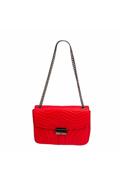 Toro Nero Calypso red genuine leather women's bag