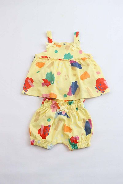 Pijamella Baby Girl Tunic Model Top and Bottom Set with Shorts
