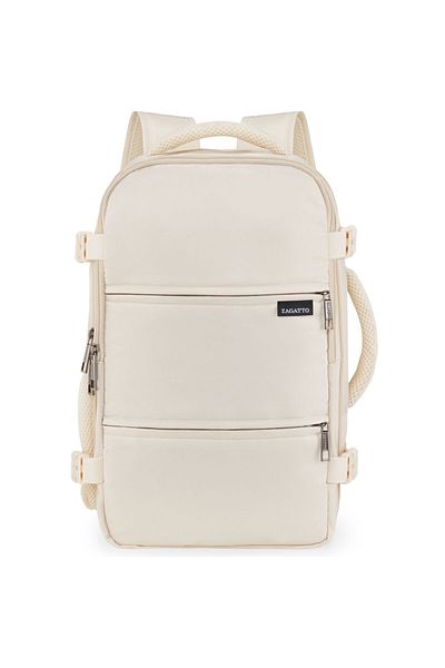 zagatto Cabin Backpack ®, Beige, 20l, 40x20x25 Cm, Wizz/tarom/ryanair Fit, Waterproof, Zg924