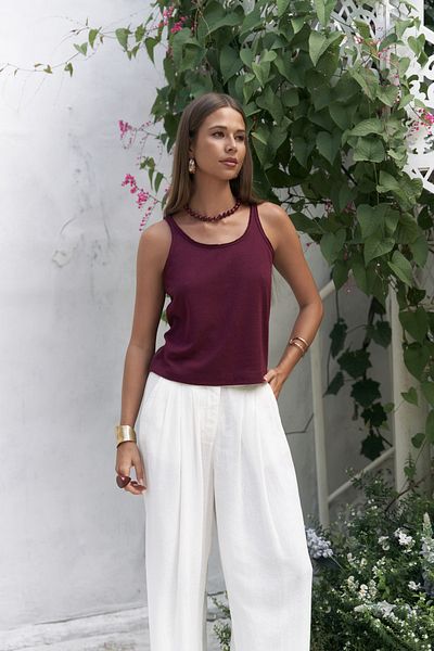 BOHEMAİ Salnor Basic Burgundy Crop