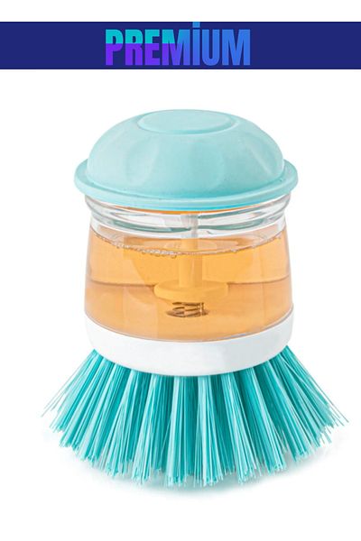 HOBİ CONDİ Premium Professional Trend Dish Brush with Detergent Tank