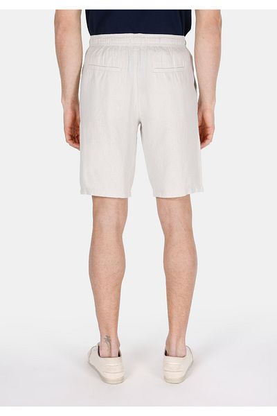 Colin's Regular Fit Mid Waist Straight Men's Linen Blended Stone Shorts