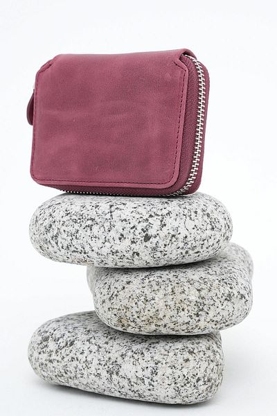 Deri Company Women's Leather Wallet Light Claret Red 213513