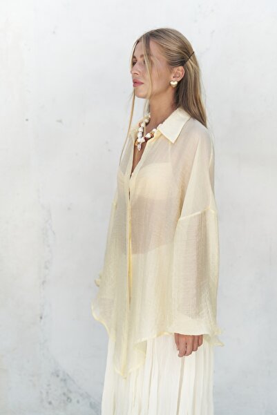 BOHEMAİ Lyra Oversize Yellow Shirt